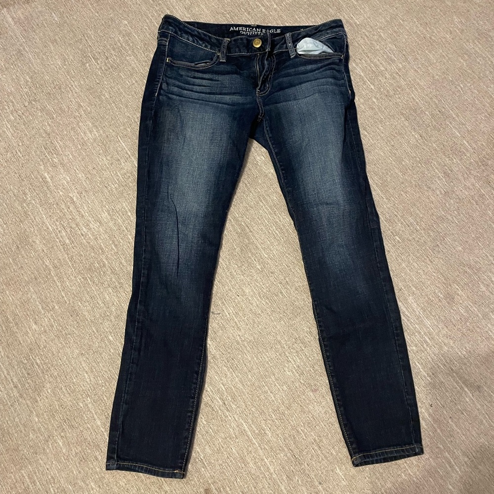 American Eagle Outfitters Women's Deep Indigo Skinny Jeans